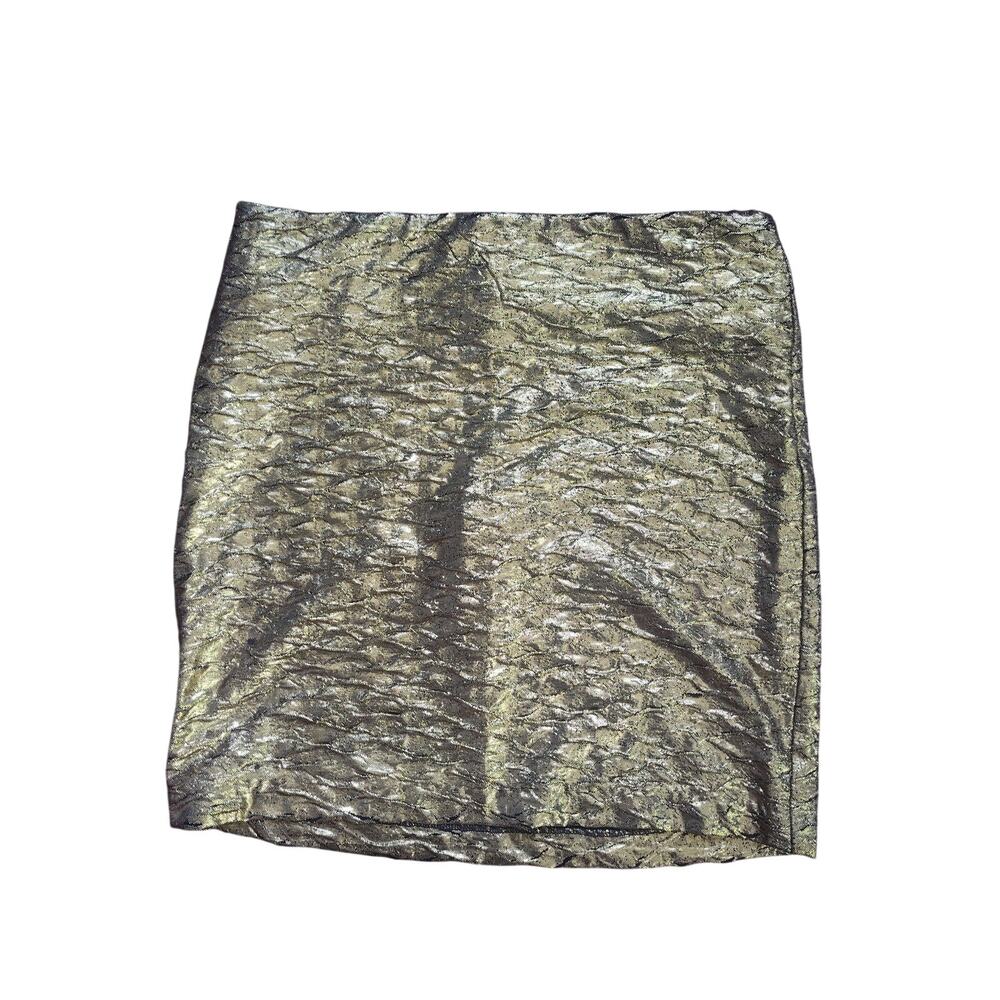 BCBGeneration Skirt Women’s XS Metallic Gold Mini Party